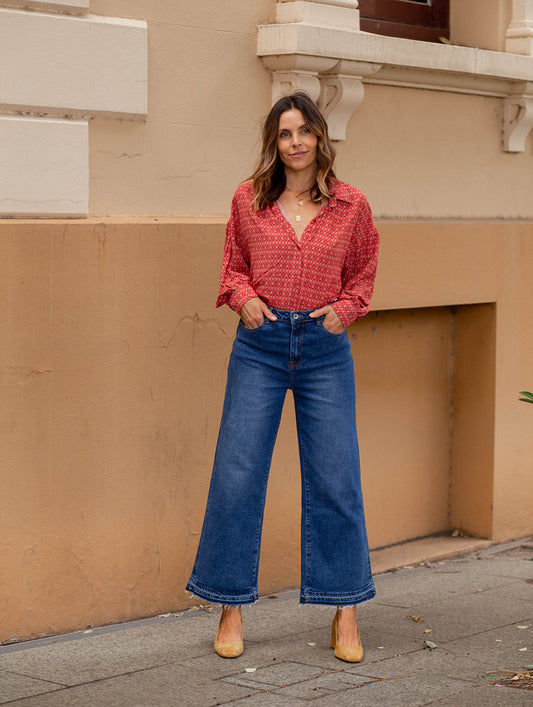Caterina Shirt - TERRACOTTA