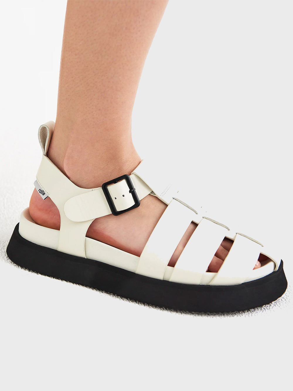 Acme Fisherman Sandal - BONE/BLACK
