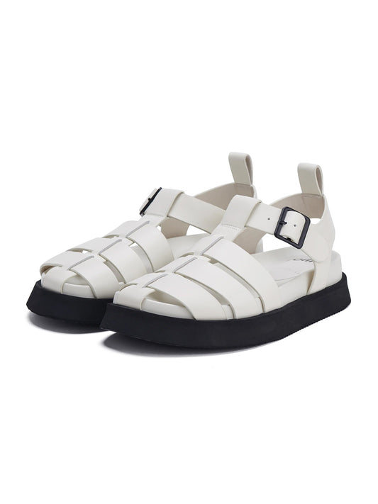 Acme Fisherman Sandal - BONE/BLACK