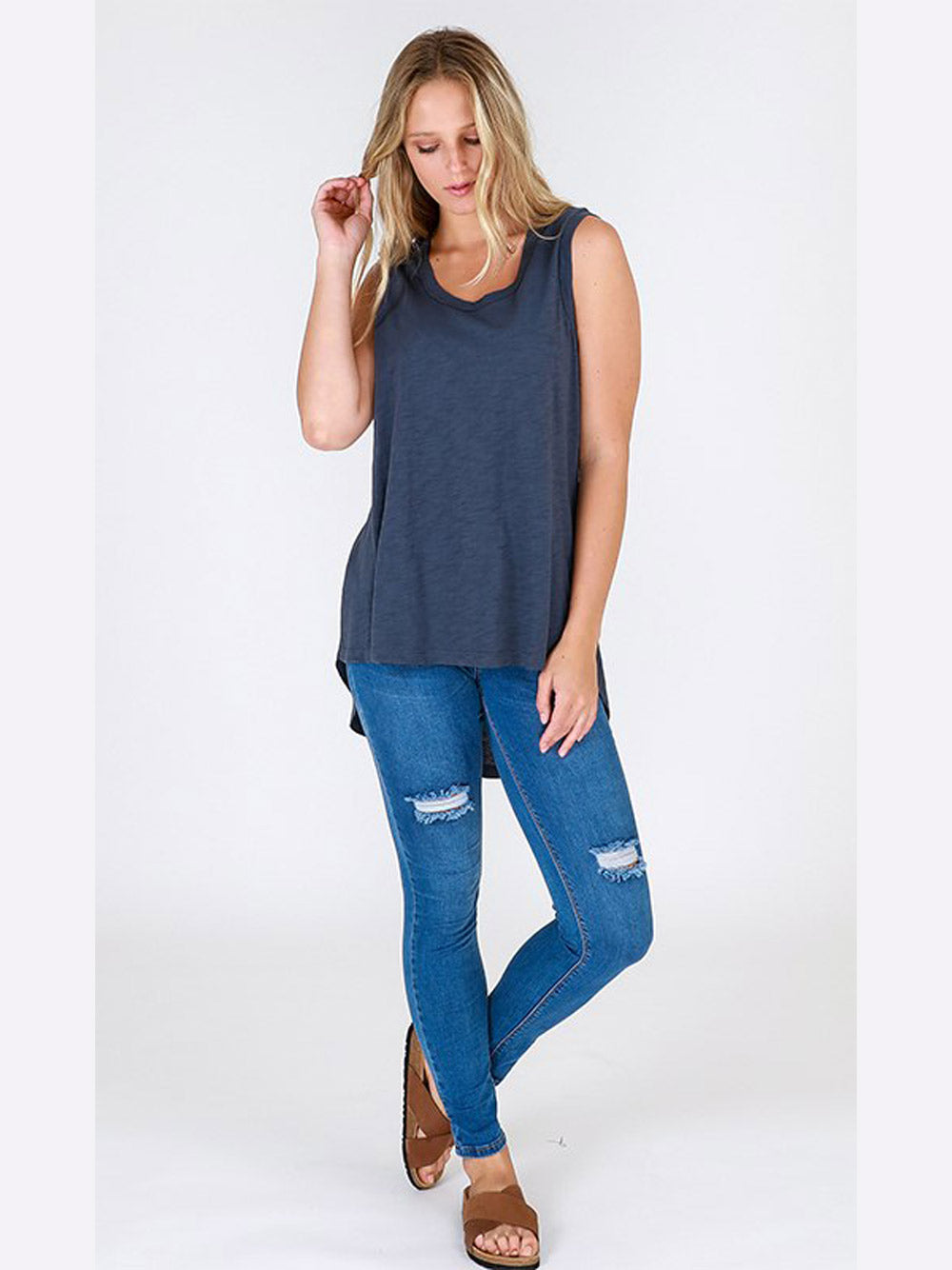 Madison Tank - INDIGO