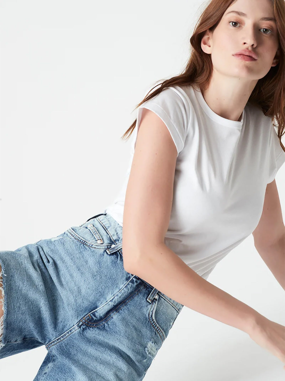 Millie Shaded Icon Denim Shorts