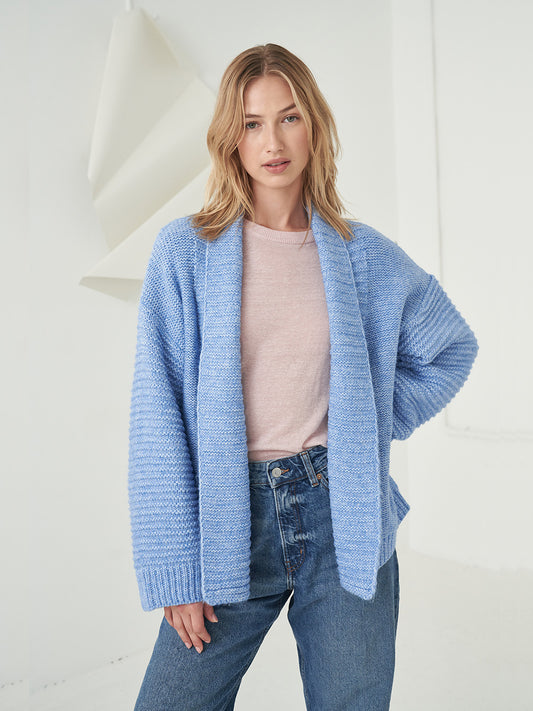 Seville Short Cardigan - BLUE