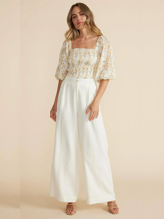 Miranda Shirred Blouse