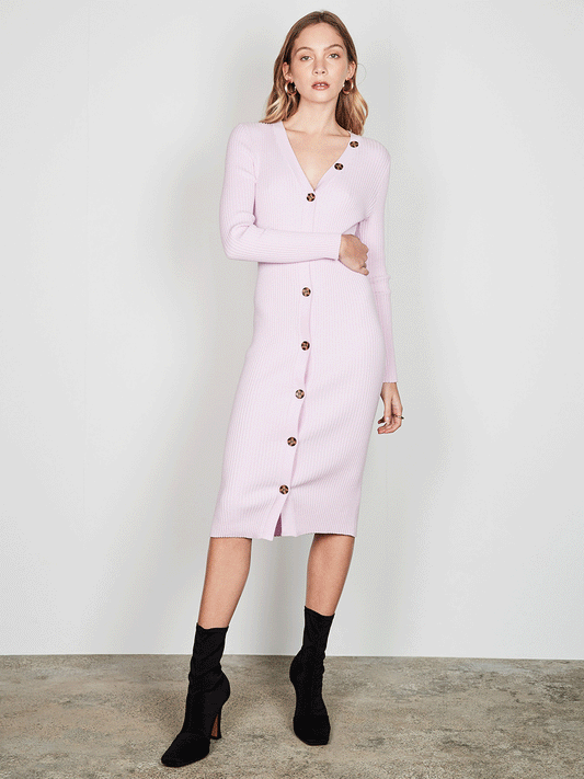 Sonia Knit Dress - LILAC