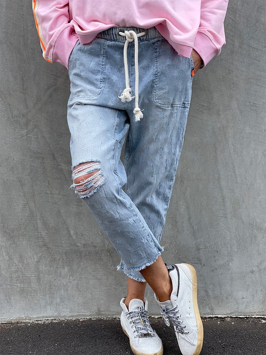 Star Crop Jeans