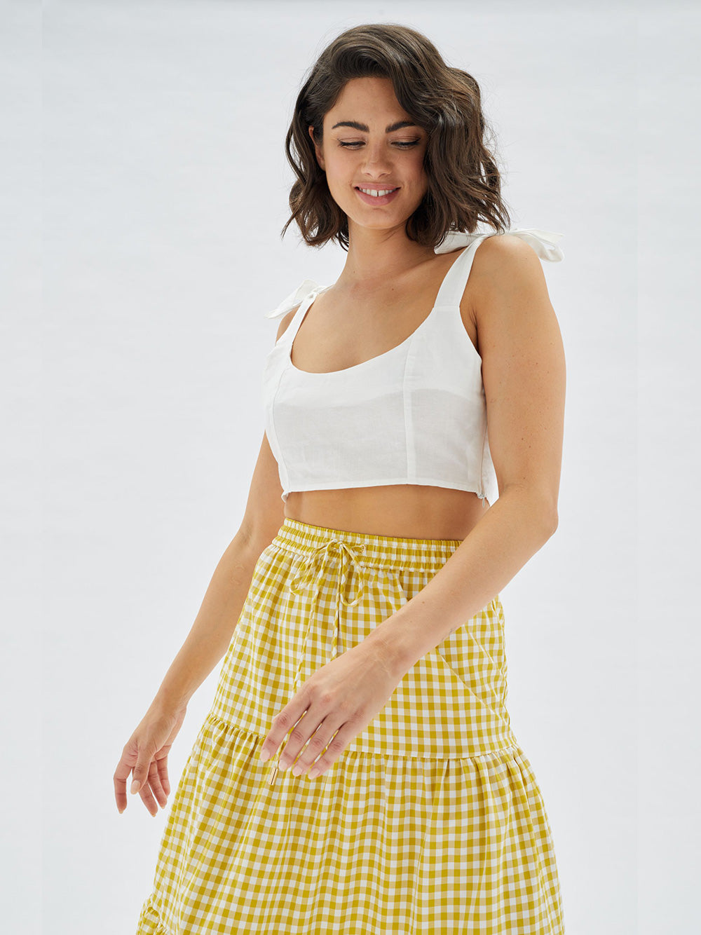 Temara Tiered Midi Skirt