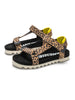ROLLIE NATION Tooth Wedge Leopard Sandal
