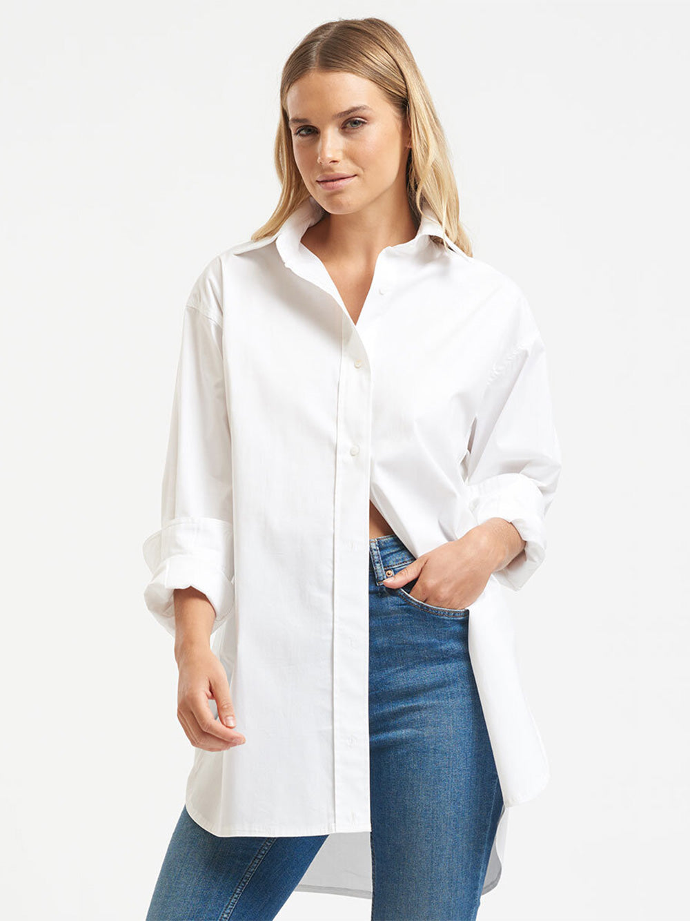 Boyfriend Shirt - WHITE